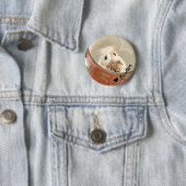 Badge Rond 5 Cm Hammyville - Cute Hamster (En situation)
