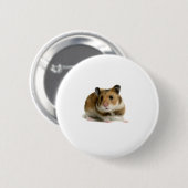 Badge Rond 5 Cm Hamster (Devant & derrière)