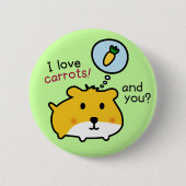 Badge Rond 5 Cm hamster mignon timmy (Devant)