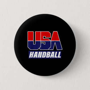 Badge Rond 5 Cm Handball 2021 Équipe États-Unis
