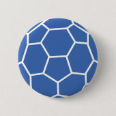 Badge Rond 5 Cm handball bleu (Devant)