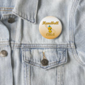 Badge Rond 5 Cm Handball Chick (En situation)