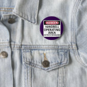Badge Rond 5 Cm Handbell de la zone d'exploitation (En situation)