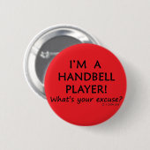 Badge Rond 5 Cm Handbell Player (Devant & derrière)