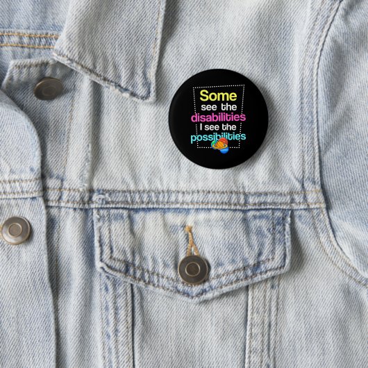 Badge Rond 5 Cm Handicap 1 Sensibilisation (En situation)