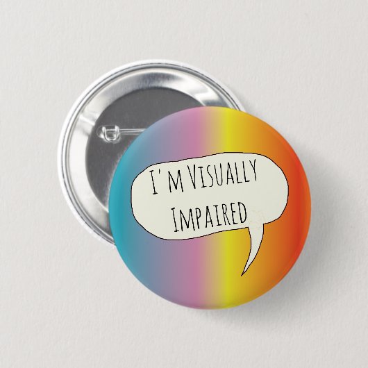 Badge Rond 5 Cm Handicap visuel (Devant & derrière)