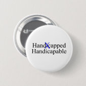Badge Rond 5 Cm Handicapable handicapé (Devant & derrière)