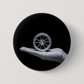 Badge Rond 5 Cm Hands And Wheels (Devant)