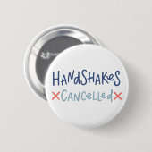 Badge Rond 5 Cm Handshakes annulés (Devant & derrière)
