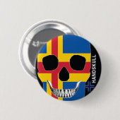 Badge Rond 5 Cm HANDSKULL Åland - Bouton (Devant & derrière)