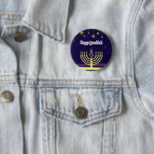 Badge Rond 5 Cm Hanoukka (En situation)