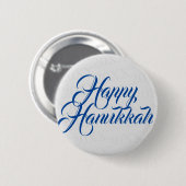 Badge Rond 5 Cm Hanoukka heureux (Devant & derrière)