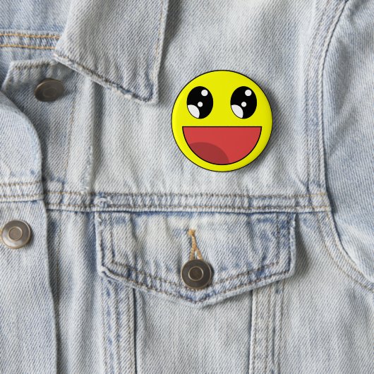 Badge Rond 5 Cm Happy (En situation)