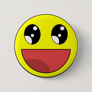 Badge Rond 5 Cm Happy