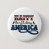 Badge Rond 5 Cm Happy Birthday (Devant)
