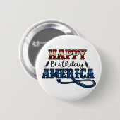 Badge Rond 5 Cm Happy Birthday (Devant & derrière)