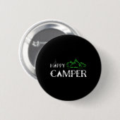 Badge Rond 5 Cm Happy Camper - Camping Pour Hommes (Devant & derrière)