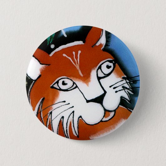 Badge Rond 5 Cm Happy Cat (Devant)