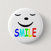 Badge Rond 5 Cm Happy Face (Devant)
