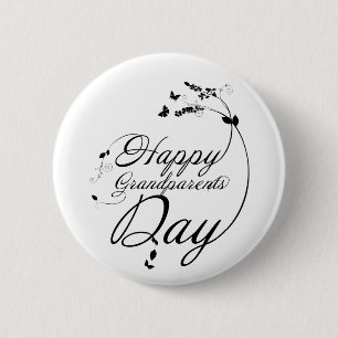 Badge Rond 5 Cm Happy grandparents day