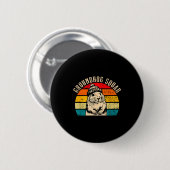 Badge Rond 5 Cm Happy Groundhog Day 2025 Groundhog Squad Woodchuck (Devant & derrière)