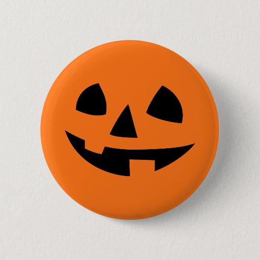 Badge Rond 5 Cm Happy Halloween citrouille isolé drôle icône de so (Devant)
