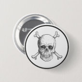 Badge Rond 5 Cm Happy Halloween effrayant chat (Devant & derrière)