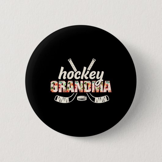 Badge Rond 5 Cm Happy Hockeydays Funny Ice Hockey Ugly Christmas (Devant)