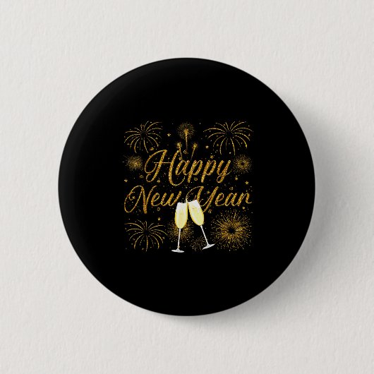 Badge Rond 5 Cm Happy New Year 2026 New Years Eve Party Countdown  (Devant)