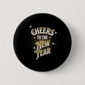 Badge Rond 5 Cm Happy New Year - Cheers To The New Year (Devant)