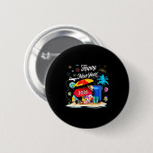 Badge Rond 5 Cm Happy New Year Party 2026 Family Matching Vacation (Devant & derrière)