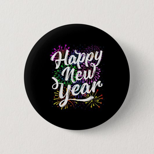 Badge Rond 5 Cm Happy New Year Party Supplies 2026 Family Matching (Devant)