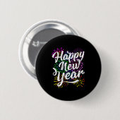 Badge Rond 5 Cm Happy New Year Party Supplies 2026 Family Matching (Devant & derrière)