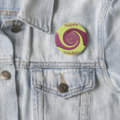 Badge Rond 5 Cm Happy Thanksgiving (En situation)