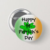 Badge Rond 5 Cm HappySt. Patrick'sDay (Devant & derrière)