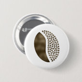 Badge Rond 5 Cm haricots à café (Devant & derrière)