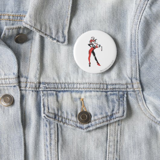 Badge Rond 5 Cm Harley Quinn 4 (En situation)