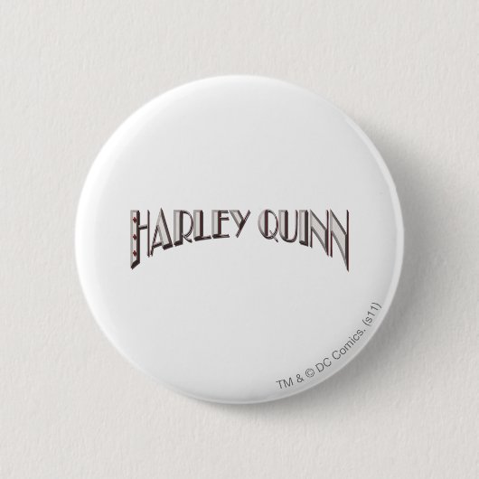 Badge Rond 5 Cm Harley Quinn - Logo (Devant)