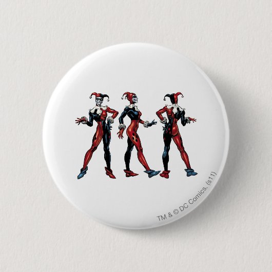 Badge Rond 5 Cm Harley Quinn - Tous les côtés (Devant)