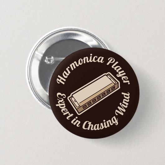 Badge Rond 5 Cm Harmonica (Devant & derrière)