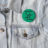 Badge Rond 5 Cm Harmonica Est Dans Mes Gènes (En situation)