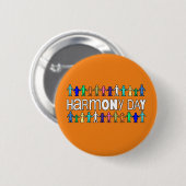 Badge Rond 5 Cm Harmony Day Australie (Devant & derrière)
