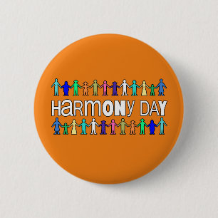 Badge Rond 5 Cm Harmony Day Australie