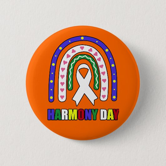 Badge Rond 5 Cm Harmony Day Australie (Devant)