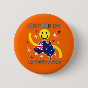 Badge Rond 5 Cm Harmony Day Australie