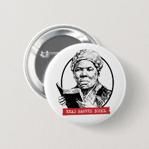 Badge Rond 5 Cm Harriet Tubman Lit Des Livres Interdits