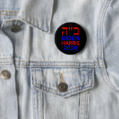 Badge Rond 5 Cm Harris 2020 Hébreu Israël Vote Juifs pour Joe Bide (En situation)