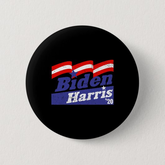 Badge Rond 5 Cm Harris 2020 Président Vice-président Joe Kam désor (Devant)