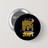 Badge Rond 5 Cm Harris 2024 (Devant & derrière)
