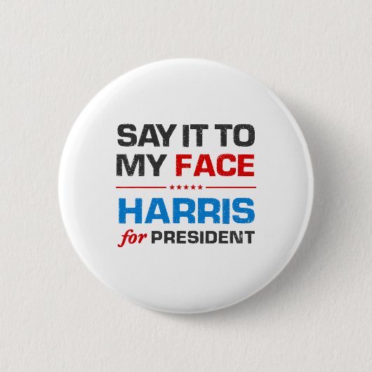 Badge Rond 5 Cm Harris 2024  (Devant)